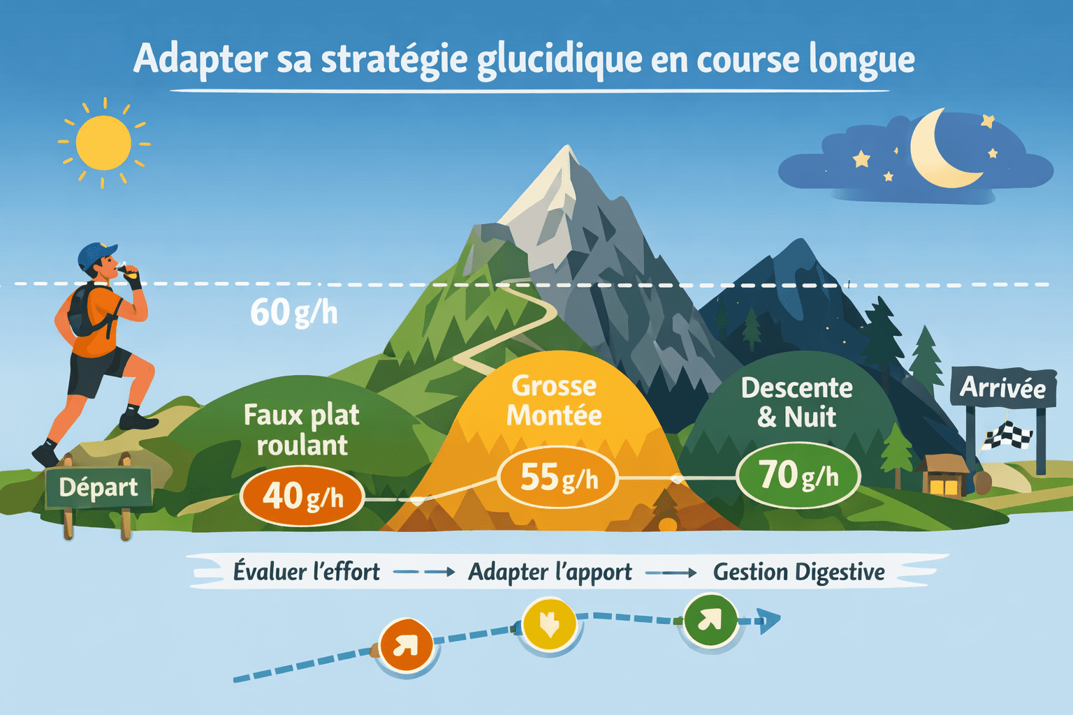 Le mythe des 60 g de glucides par heure en trail et ultra