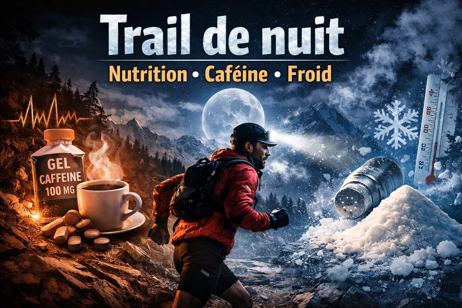 Trail de nuit : comment gérer nutrition, caféine et froid ?